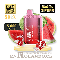 Vape Exotic Sip Bar - Watermelon Candy ($7.990 x Mayor) 5.000 Puffs