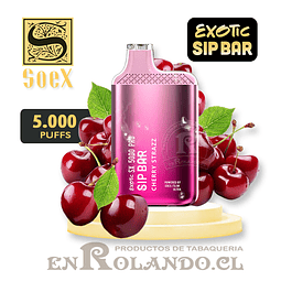 Vape Exotic Sip Bar - Cherry Strazz ($7.990 x Mayor) 5.000 Puffs