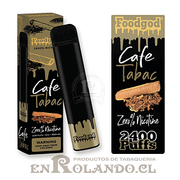 Vape Foodgod Zero - Café Tabac ($6.490 x Mayor) 2.400 Puffs