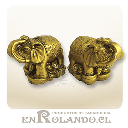Set de 2 Elefantes Dorados #7708-2 ($2.990 x Mayor)