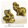Set de 6 Elefantes Dorados #7708-3 ($4.990 x Mayor)