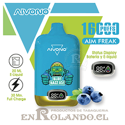 Vape Aivono - Arándanos ICE ($12.990 x Mayor) 16.000 Puffs
