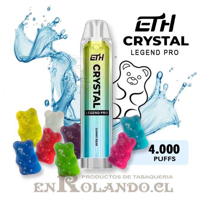 Vape ETH Crystal Legend Pro - Gummy Bear ($5.990 x Mayor)