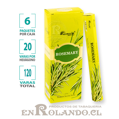 Incienso Aromatika Romero - 120 varas