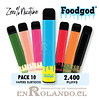 Pack 10 Vapers Foodgod Zero Surtidos - 2.400 Puffs