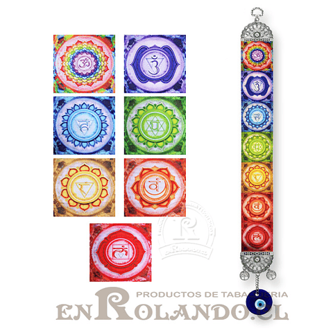 Tapiz Colgante Diseño 7 Chakras 50 cm ($3.490 x Mayor)