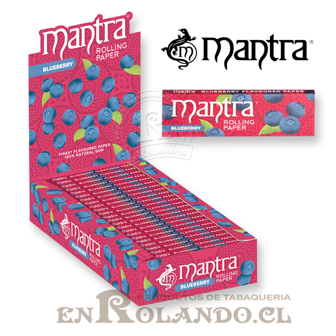 Papelillo Mantra sabor Arándano 1 1/4 - Display  1