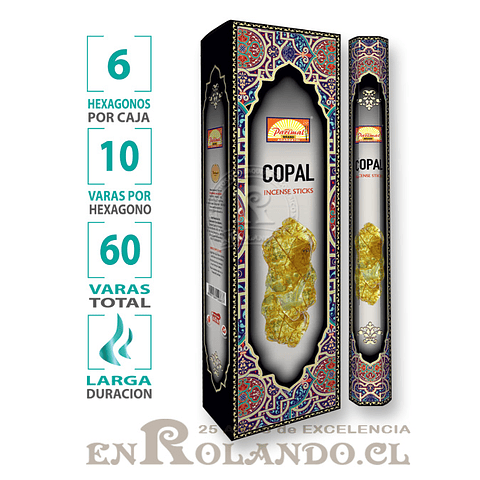 Incienso Parimal Long - Copal - 60 varas