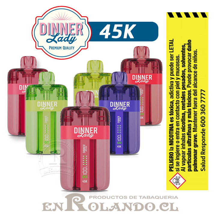 Vape Dinner Lady 45K - Pink Lemonade ($16.990 x Mayor) 45.000 Puffs 2