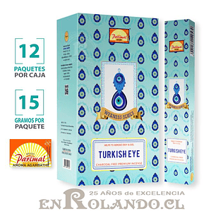 Incienso Parimal Ojo Turco - 12 Cajitas ($4.990 x Mayor)