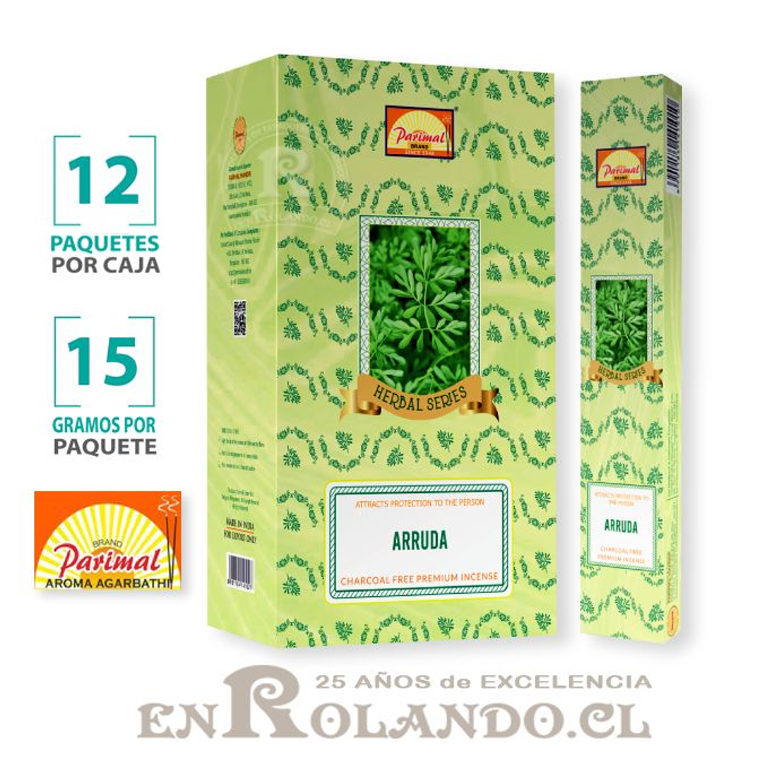 Incienso Parimal Ruda - 12 Cajitas ($4.990 x Mayor) 1