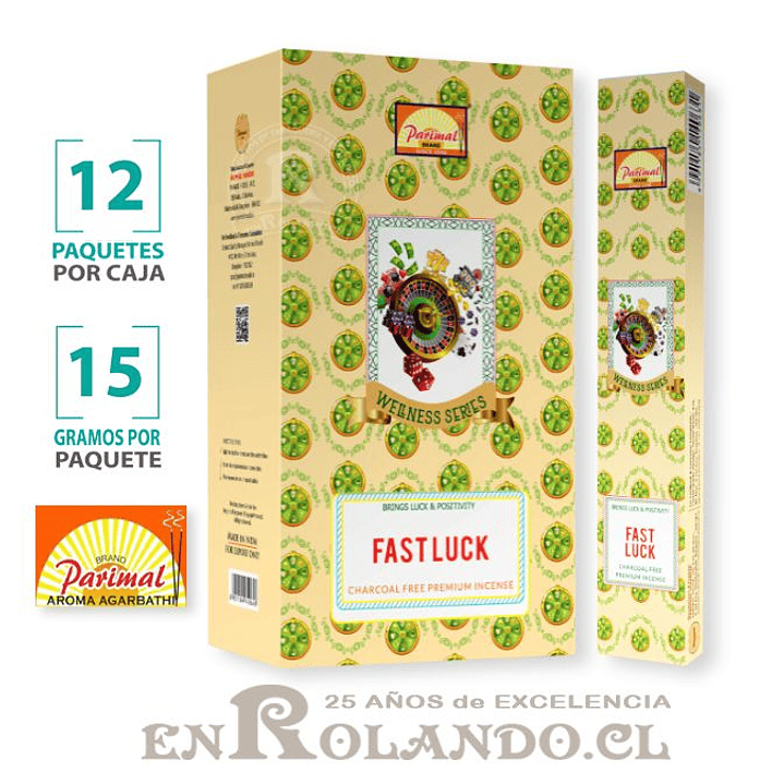 Incienso Parimal Suerte Rápida - 12 Cajitas ($4.990 x Mayor) 1