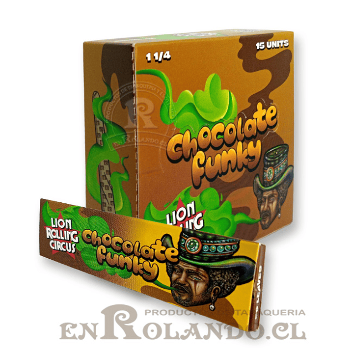 Papelillos Lion Rolling Circus Sabor Chocolate 1 1/4 - Display 3