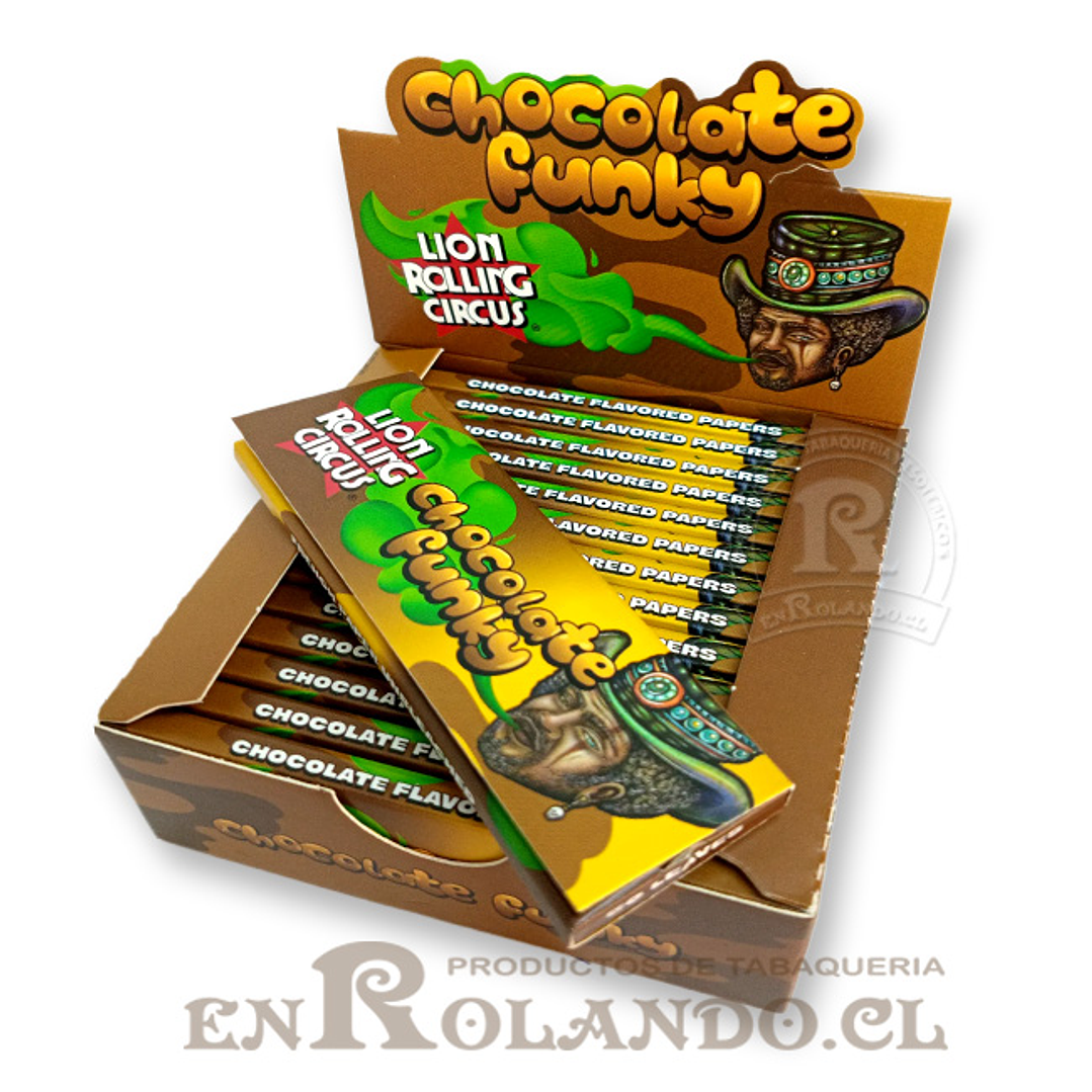 Papelillos Lion Rolling Circus Sabor Chocolate 1 1/4 - Display 4