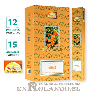 Incienso Parimal Naranja - 12 Cajitas ($4.990 x Mayor)