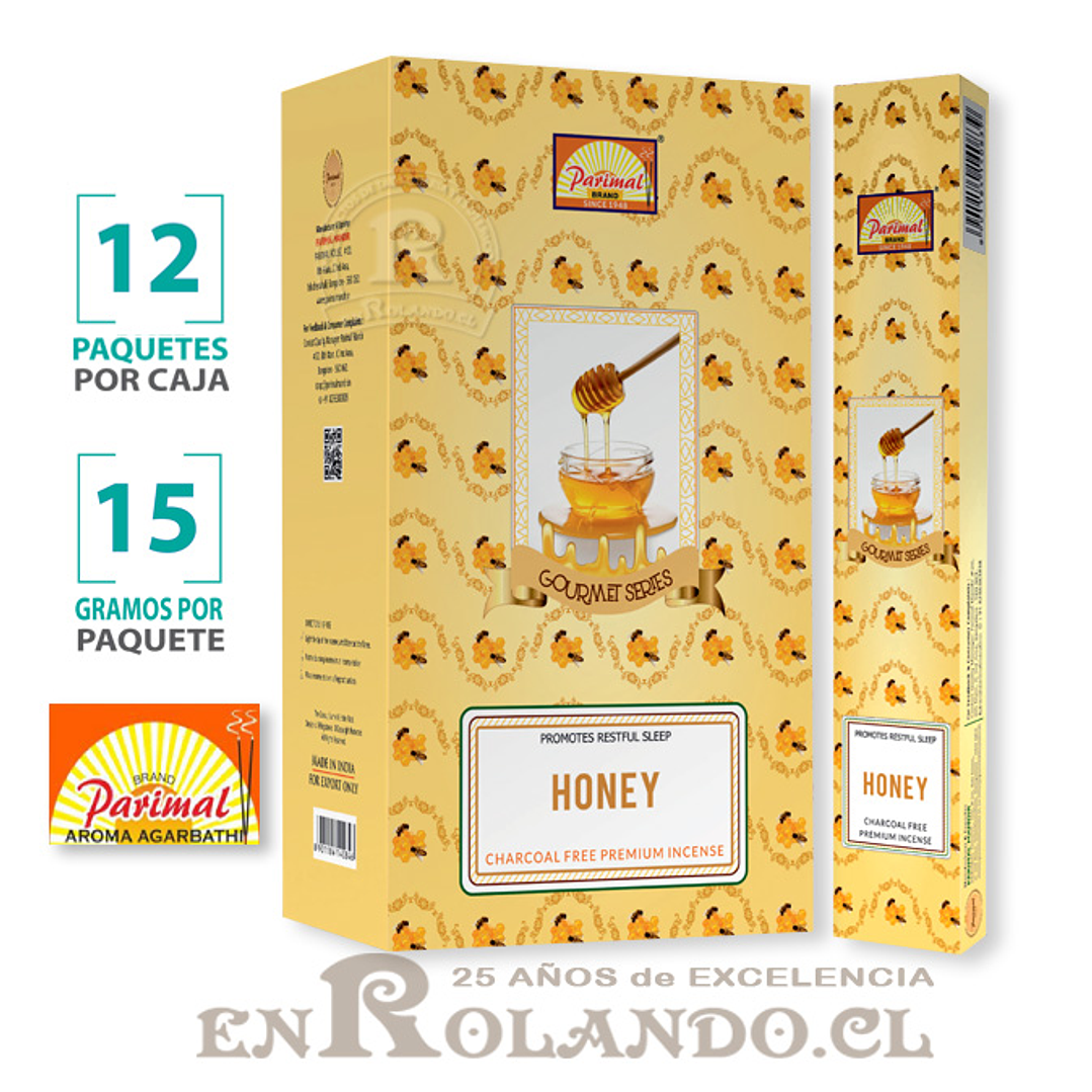 Incienso Parimal Miel - 12 Cajitas ($4.990 x Mayor) 1
