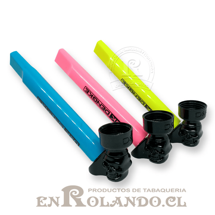 Pipa Metal Calavera Fluor + Moledor Acrilico ($2.490 x Mayor) 4