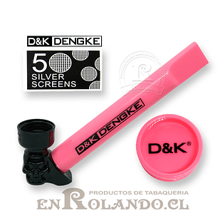 Pipa Metal Calavera Fluor + Moledor Acrilico ($2.490 x Mayor)