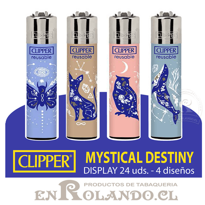 Encendedor Clipper Colección Mystical Desttiny - 24 Uds. Display 1
