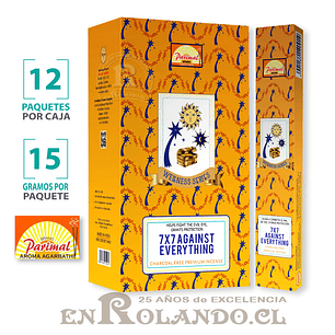 Incienso Parimal 7x7 Contra Todo - 12 Cajitas ($4.990 x Mayor)