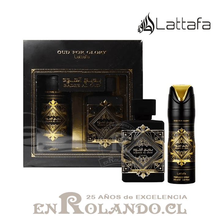 Lattafa Badee Al Oud Oud for Glory EDP 100 ml + Desodorante 200 ml 2