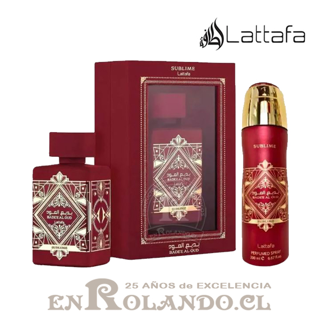 Lattafa Badee Al Oud Sublime Unisex EDP 100 ml + Desodorante 200 ml 1