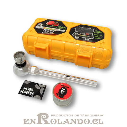 Kit Pipa de Vidrio D & K con Estuche ($3.490 x Mayor)