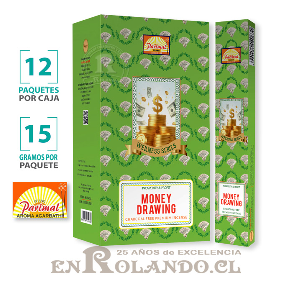 Incienso Parimal Dibuja Dinero - 12 Cajitas ($4.990 x Mayor) 1