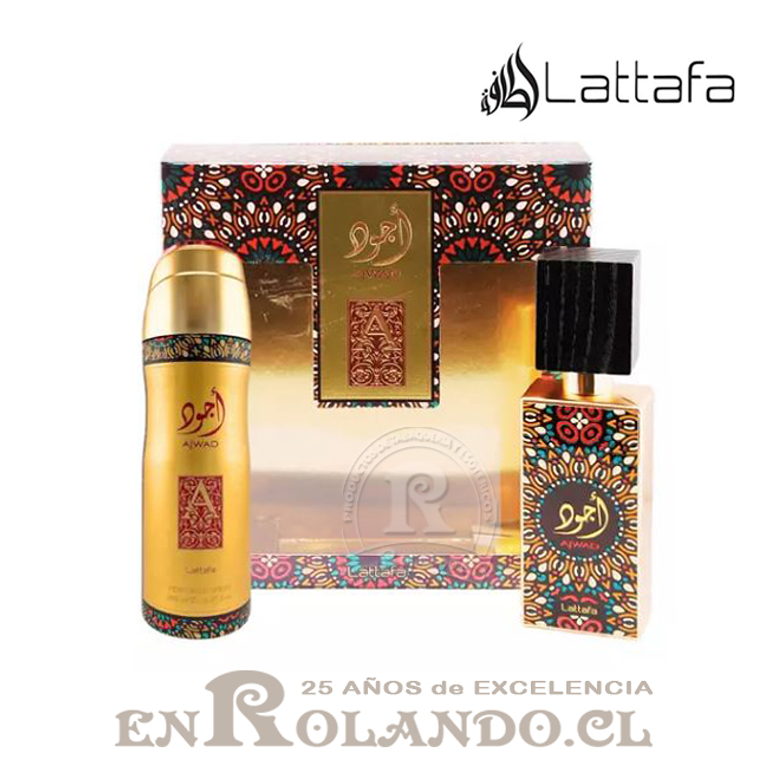 Lattafa Ajwad Unisex EDP 60 ml + Desodorante 200 ml 1