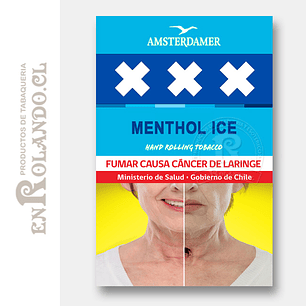 Tabaco Amsterdamer XXX Menthol ICE ($3.990 x Mayor)