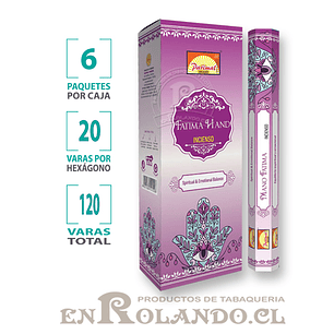 Incienso Parimal Mano de Fátima ($1.390 x MAYOR) - 120 varas