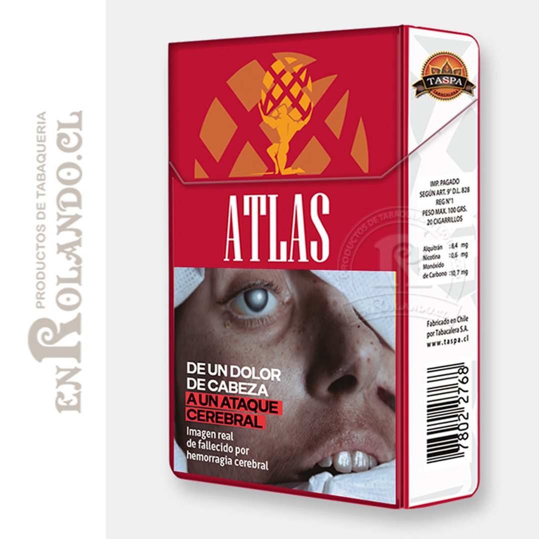Cigarrillos Atlas Red King Size - 20 Uds ($2.547 x Mayor) 1