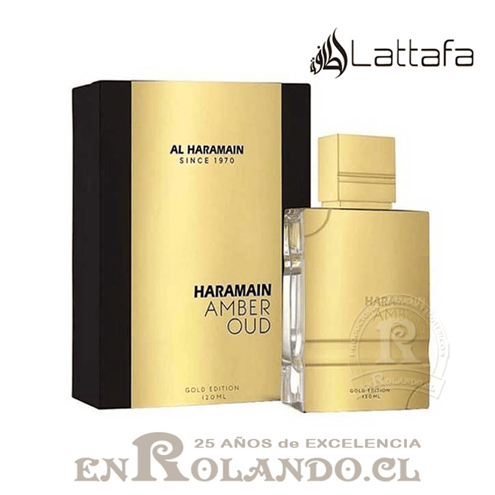 Lattafa Ambaer Oud Haramain Gold Edition Unisex EDP 120 ml 1