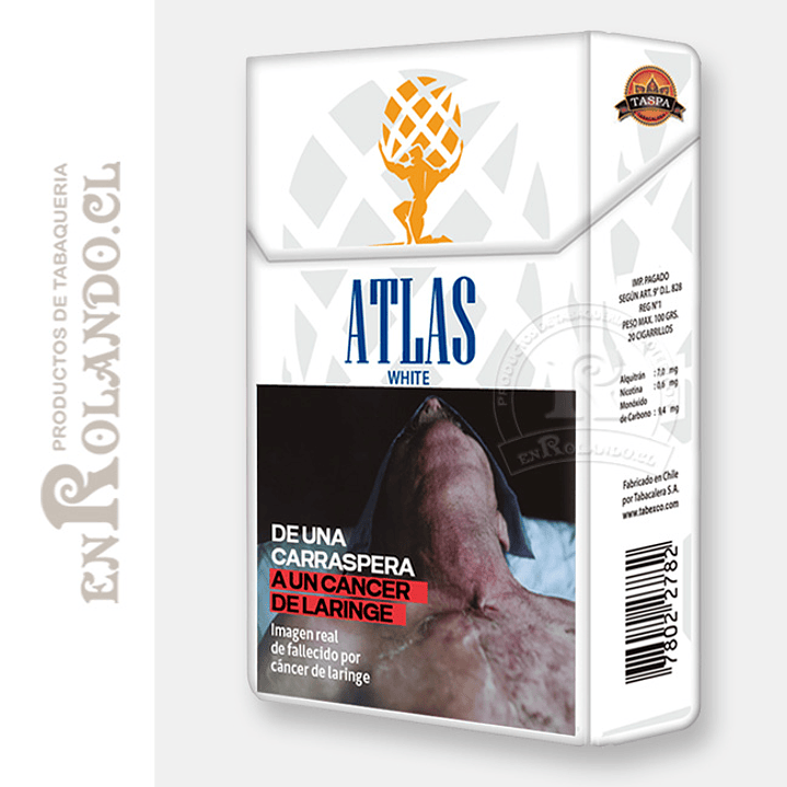 Cigarrillos Atlas White King Size - 20 Uds ($2.736 x Mayor) 1