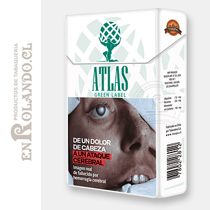 Cigarrillos Atlas Green Label King Size - 20 Uds ($2.736 x Mayor)