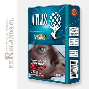 Cigarrillos Atlas Snap on Antartic King Size - 20 Uds ($3.208 x Mayor) 
