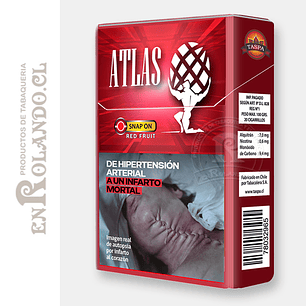 Cigarrillos Atlas Snap on Red Fruit King Size - 20 Uds ($3.208 x Mayor)  