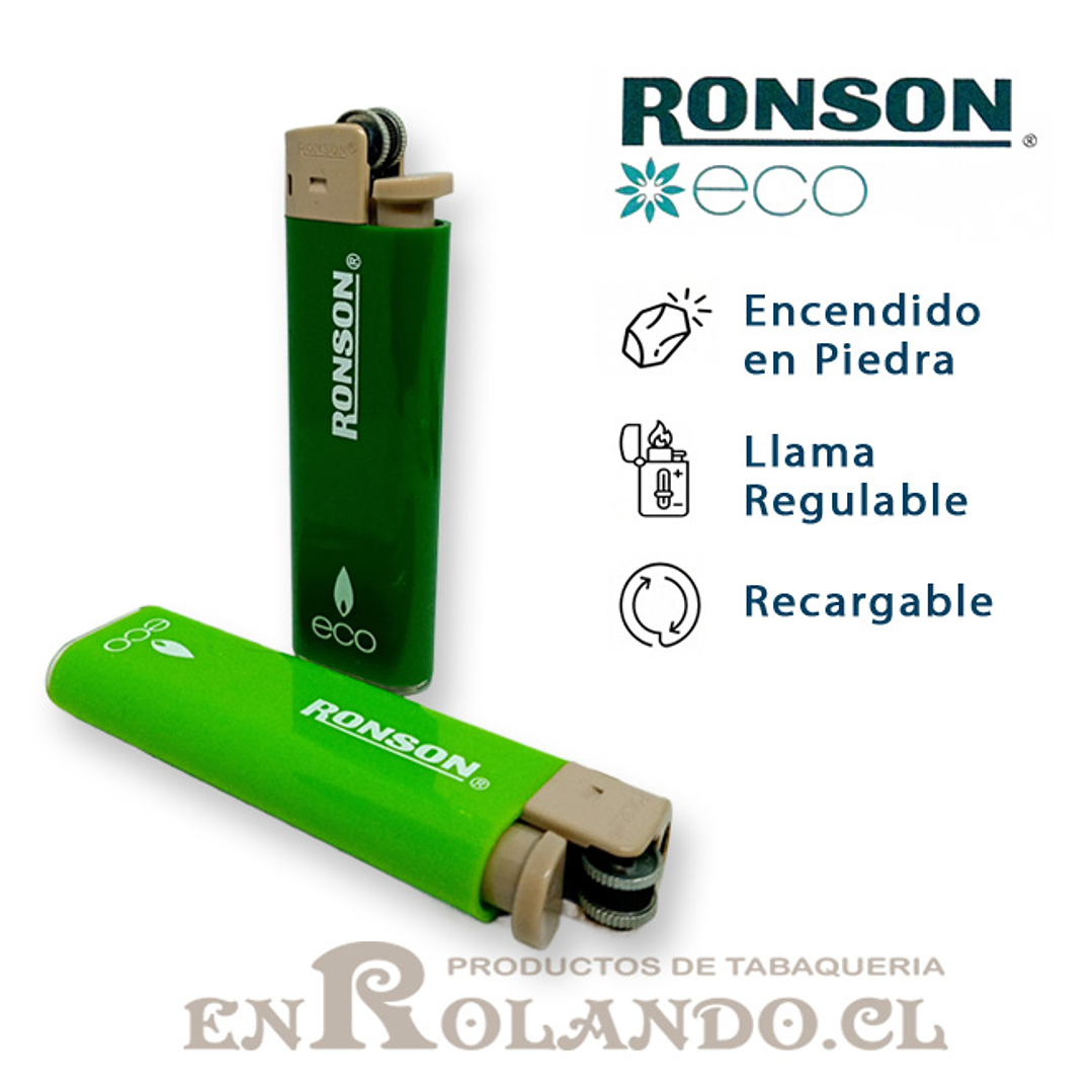 Encendedor Ronson Colourlite Eco Recargable ($3.990 x Mayor) 20 uds - Display 2