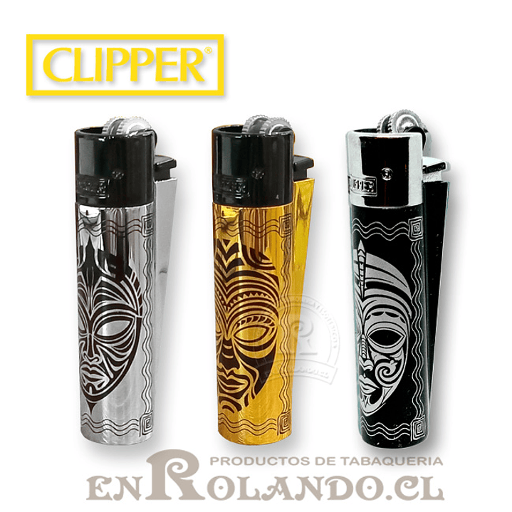 Encendedor Clipper Metalico Totems 2