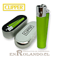 Encendedor Clipper Metalico Pistachio - Miniatura 1