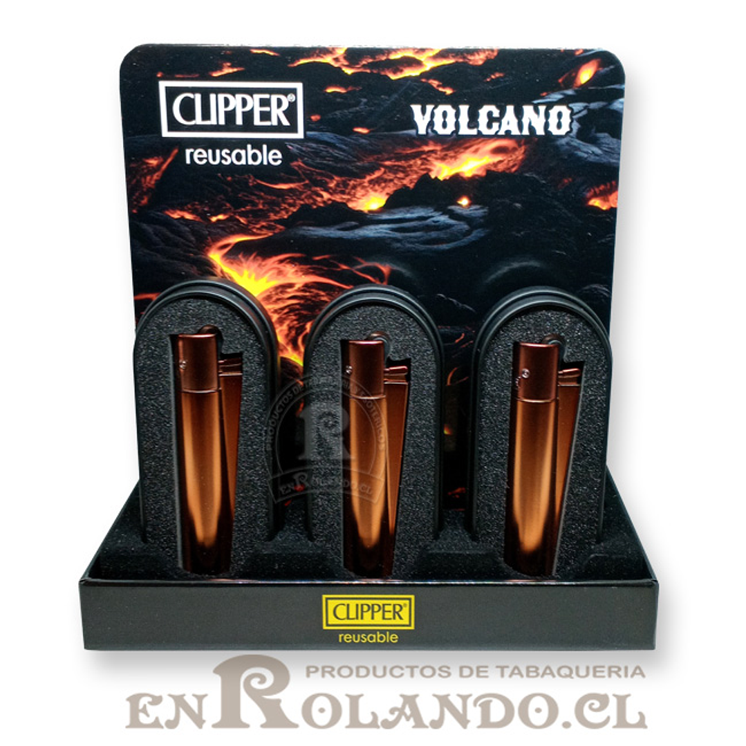 Encendedor Clipper Metalico Volcano ($5.490 x Mayor) 5