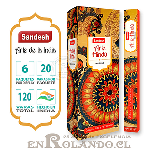 Incienso Sandesh - Arte Hindú ($1.690 x Mayor) 120 varas  