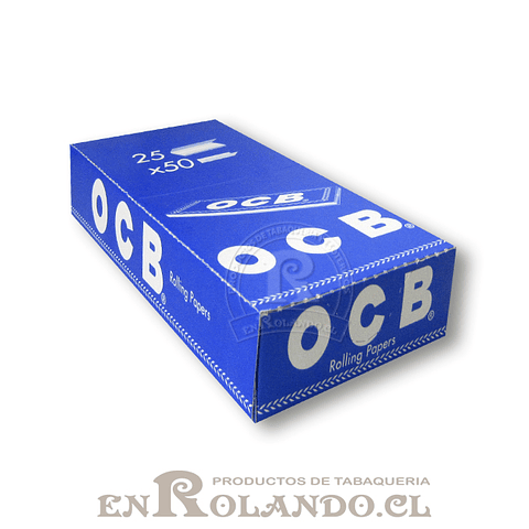 Papelillos OCB Azul #1 - 25 libritos - Display