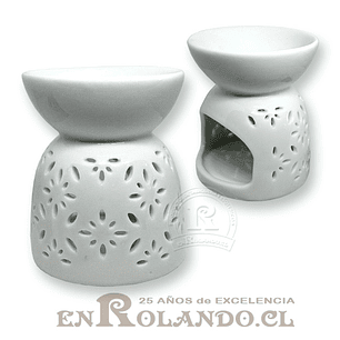 Difusor Cerámica Blanco Calado ($1.990 x Mayor)