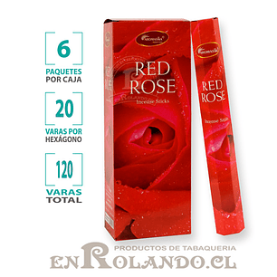 Incienso Aromatika Rosa Roja - 120 varas