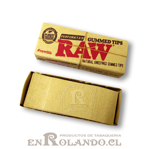 Boquillas (Tips) Raw Engomadas - Display