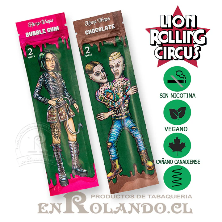 Lion Rolling Circus Hemp Wraps Mix Sabores - 25 Uds. ($920 x Mayor) 4