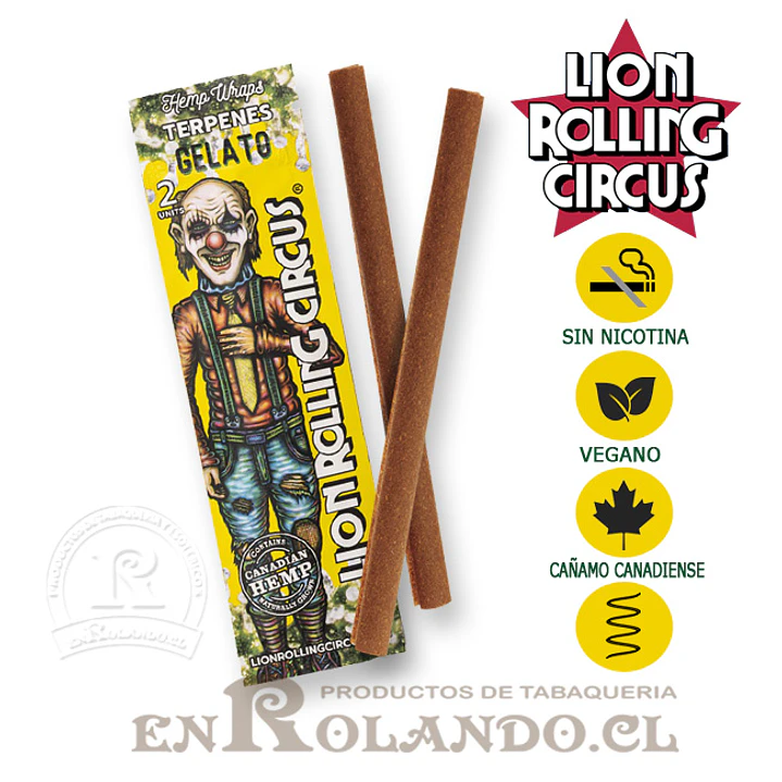 Lion Rolling Circus Terpenes Wraps Mix Sabores - 25 Uds. ($1.000 x Mayor) 2