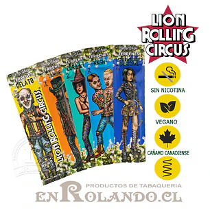 Lion Rolling Circus Terpenes Wraps Mix Sabores - 25 Uds. ($1.000 x Mayor)