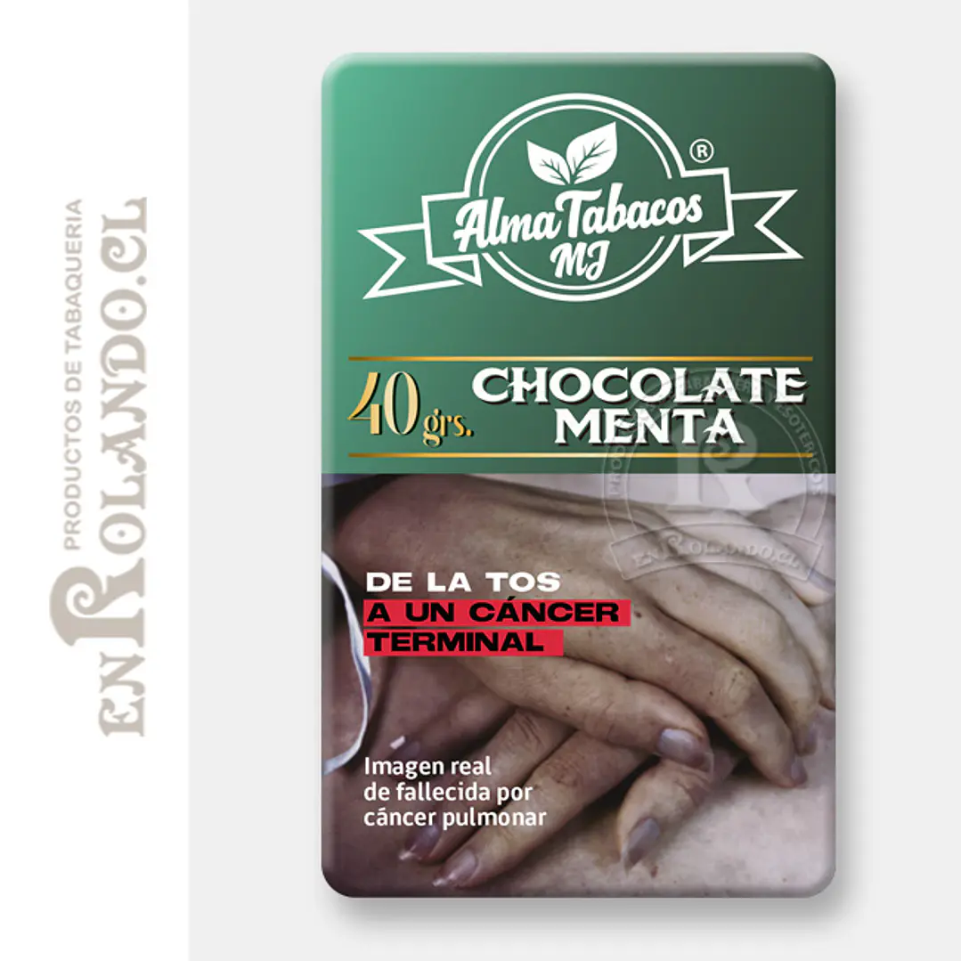 Tabaco Alma Chocolate Menta 40 Gr. ($2.990 x Mayor)  1
